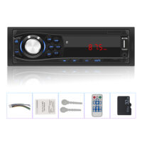 Podofo 1din Car Radio MP3 Multimedia Player Digital Bluetooth FM Music Stereo DC 12V 1Din SD/USB/TF/AUX-IN