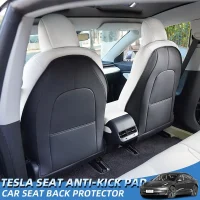 Tesla Model 3 Model Y Sitzlehnen- trittschutz, Rücksitz-Tritt-Matten für Kinder
